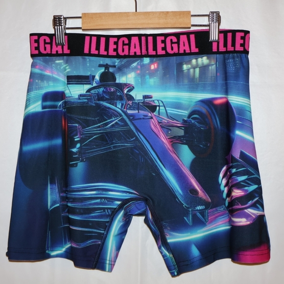 KRUSH Formula 1 Blue & Pink Boxer Briefs. Large. NWT. - Picture 6 of 9